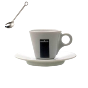 Ceasca Espresso cu farfurie portelan Lavazza