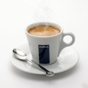 Ceasca Espresso cu farfurie portelan Lavazza