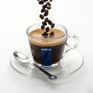 Ceasca Cappucino cu farfurie sticla Lavazza