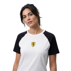 Tricou Damă Scuderia Ferrari 3D MESH & STRASS
